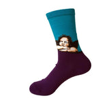 NEW 3D Retro Painting Art Socks Unisex Women Men Funny Novelty Starry Night Vintage Socks HOT