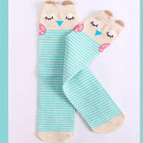 Toddlers Kids Girls Knee High Socks School Cotton Socks Striped baby Long Socks