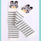 Toddlers Kids Girls Knee High Socks School Cotton Socks Striped baby Long Socks