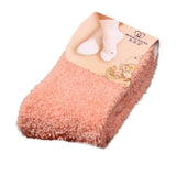 MUQGEW Fabulous Elastic Home Women Girls Soft Bed Floor Socks Fluffy Warm Winter Breathable Pure Various Colors Available Sock