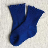 EnkeliBB Baby Solid Floor Socks Kids Spring/Summer Kawaii Socks Korean Japan Style Baby Tube Socks Bobo Choses Bebes Design