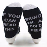 Custom wine socks If You can read this Bring Me Beer me Women Socks Cotton Warm socks