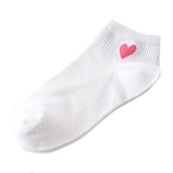 Heart Cute College Wind Simple Female Socks Women Fashion Skateboard Sock Comfortable Socks