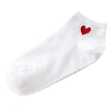Heart Cute College Wind Simple Female Socks Women Fashion Skateboard Sock Comfortable Socks