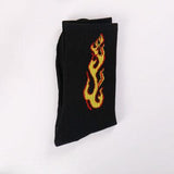 Happy Socks Men Funny Cotton Mens Socks Colorful Ankle Rainbow Socks Male Breathable Crew Socks Women Striped Long Letter Fire