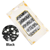 Multi-size 1680pcs Glass Nail Rhinestones For Nails Art Decorations Crystals Strass Charms Partition Mixed Size Rhinestone Set