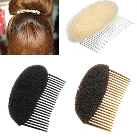 White/Black/Coffee Combs Women Fashion Women Hair Combs Ornaments Hair Bun Maker Braid DIY Tool Hair Accessories